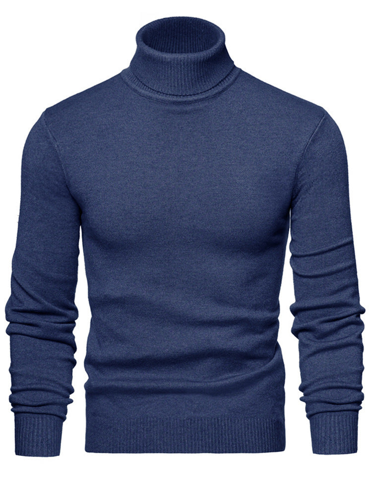 Men Timeless Turtleneck Sweater made of Soft Wool Skorter