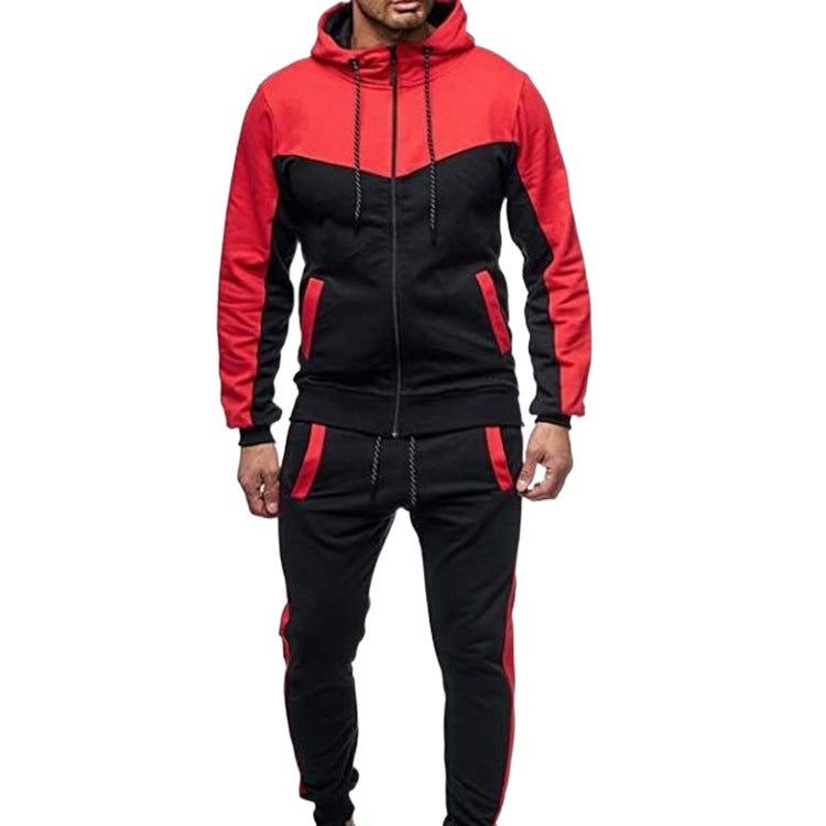 Men's sporty tracksuit with hood and practical pockets Skorter