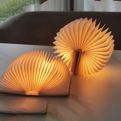 Skorter | 📖 Wooden Book Lamp - For Desk Study Gift Decoration Light