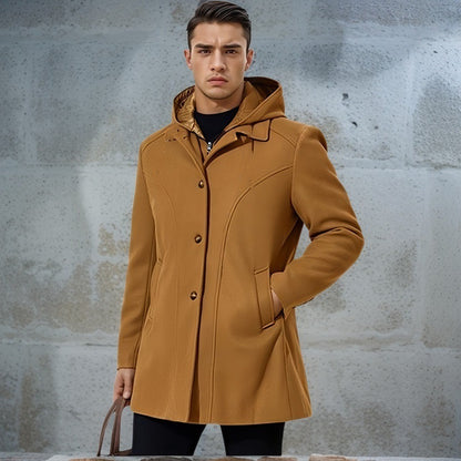 Men's transitional jacket with hood and modern detailing Skorter