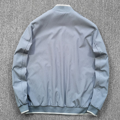 Men's quilted jacket with contrast collar Skorter