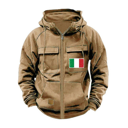 Men's stylish hoodie jacket with practical pockets and adjustable collar Skorter