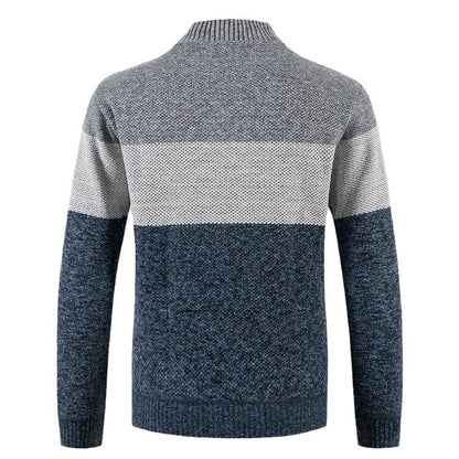 Men's cardigan with textured design and modern collar Skorter