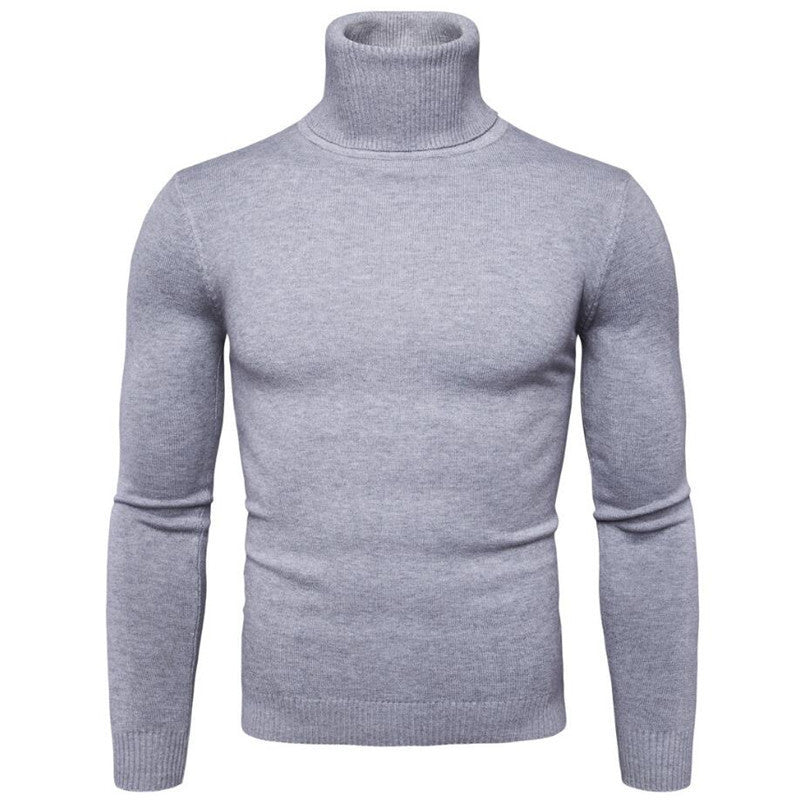 Men's elegant turtleneck sweater made of fine merino wool Skorter