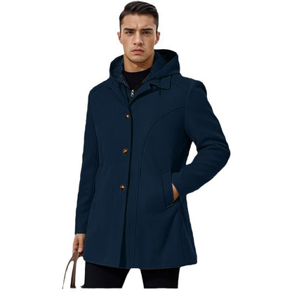 Men's transitional jacket with hood and modern detailing Skorter