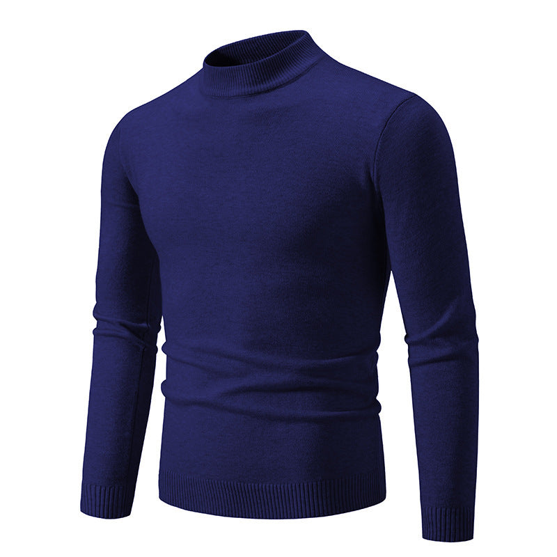 Men's trendy turtleneck sweater made of fine knit quality Skorter