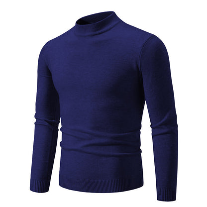 Men's trendy turtleneck sweater made of fine knit quality Skorter