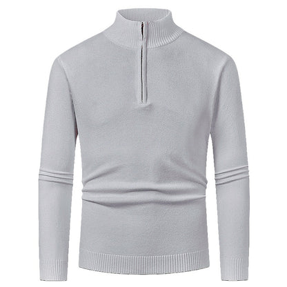 Men's pullover with high collar and zipper Skorter
