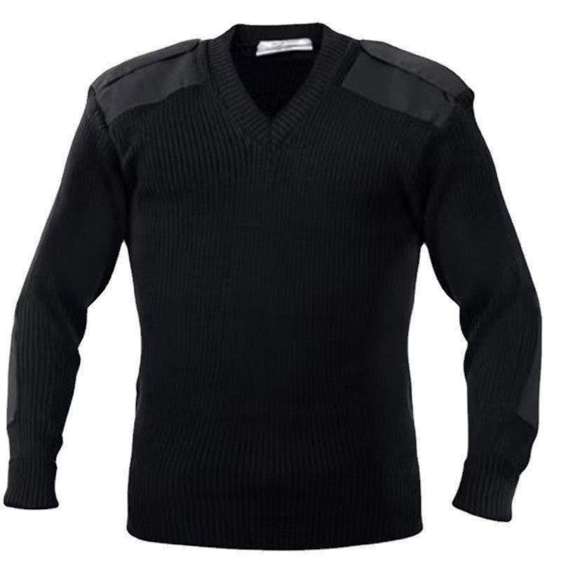 Men's textured knit top with shoulder details Skorter