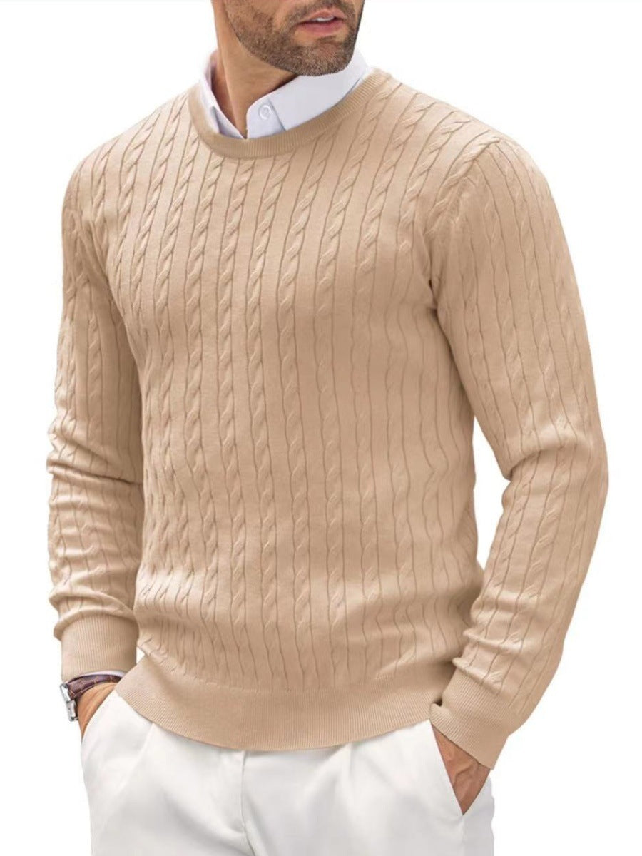 Men's knit sweater with herringbone pattern Skorter