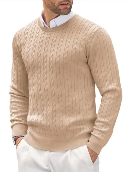 Men's knit sweater with herringbone pattern Skorter