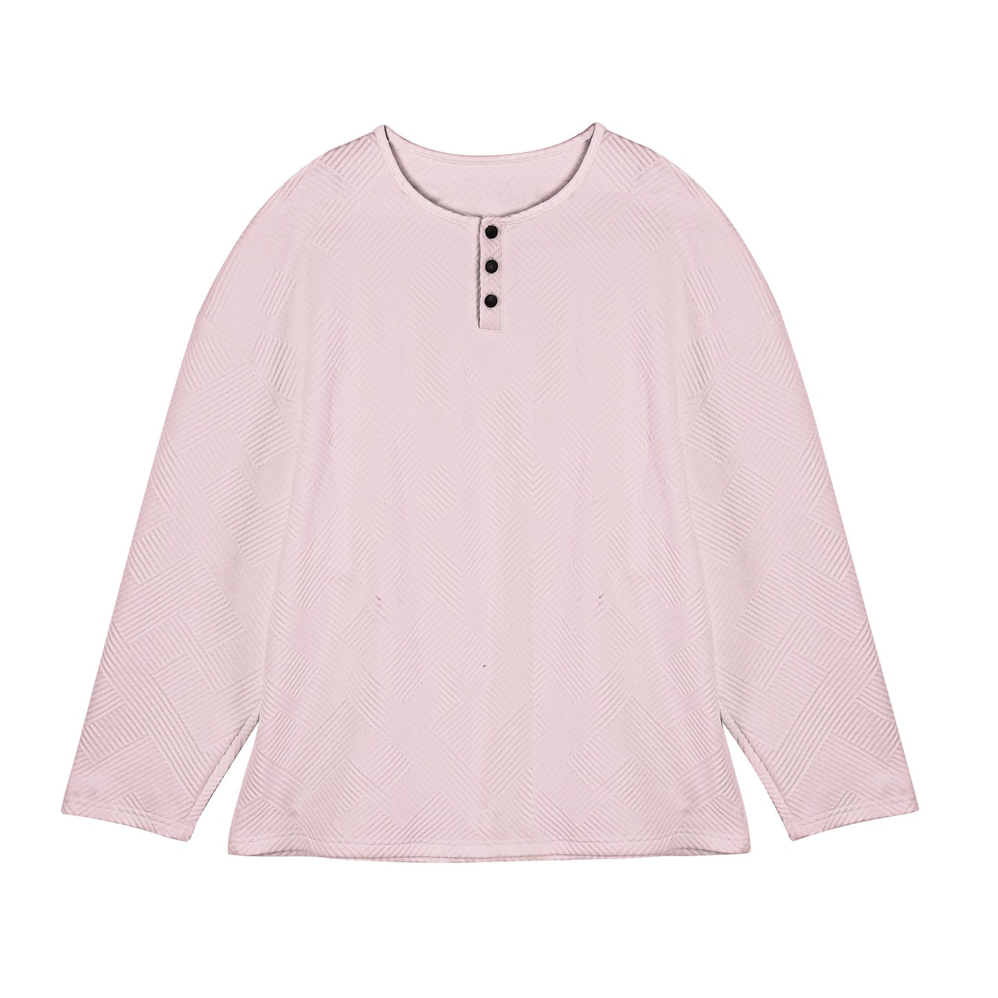 Men's long-sleeve shirt with button-down collar and textured pattern Skorter