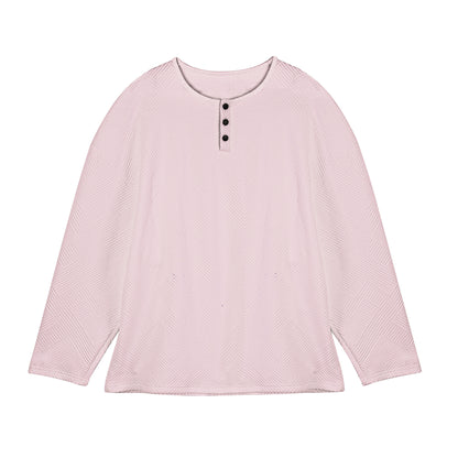 Men's long-sleeve shirt with button-down collar and textured pattern Skorter