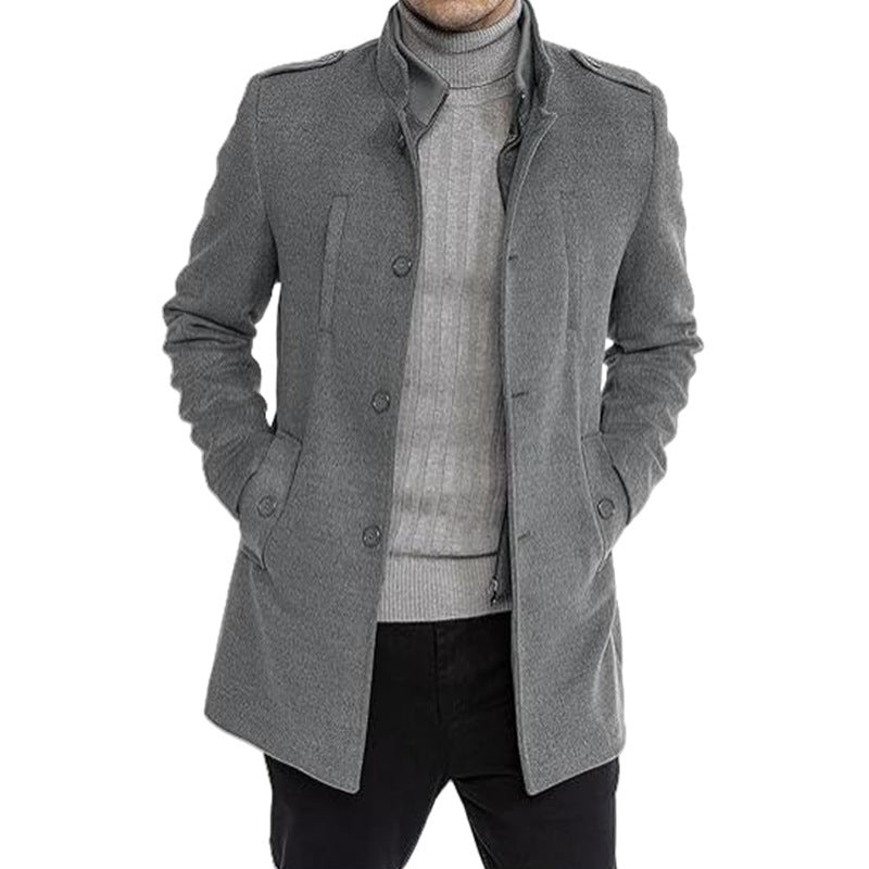 Men's stylish leisure jacket with protective collar and practical side pockets Skorter