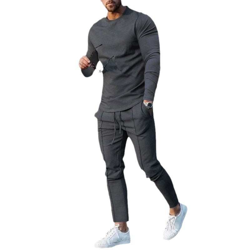 Men's sporty long-sleeve top with practical jogging pants Skorter