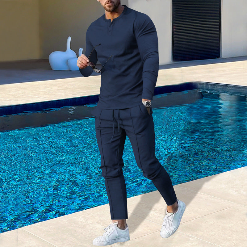 Men's cotton jogging suit with breathable properties and fashionable cut Skorter