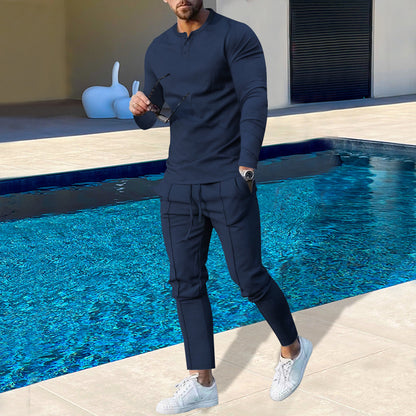 Men's cotton jogging suit with breathable properties and fashionable cut Skorter