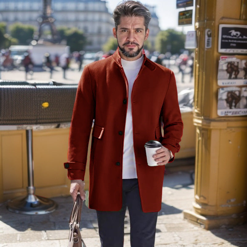 Men's stylish leisure coat with practical pockets and elegant cut Skorter