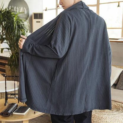 Men's casual kimono jacket with elegant cut and soft fabric Skorter