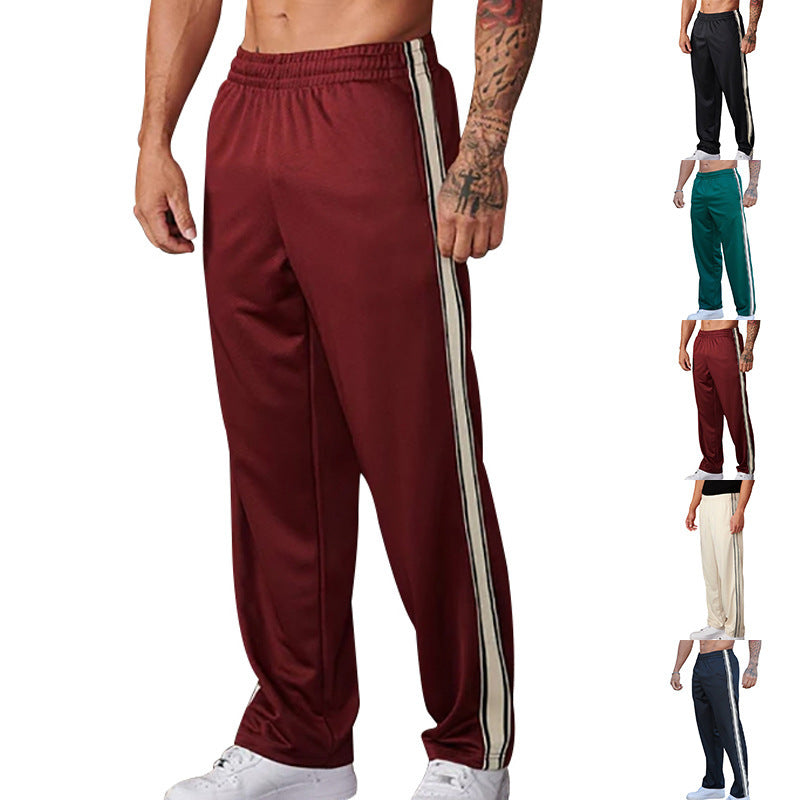 Men's sporty training pants with breathable inserts and side zippers Skorter