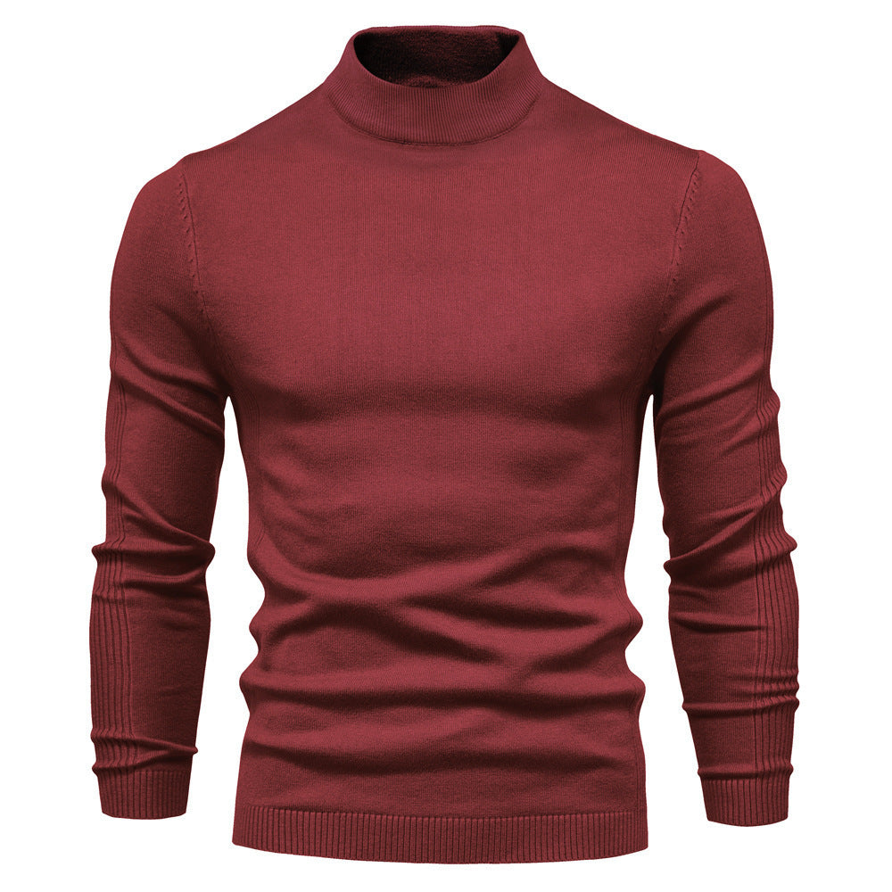 Men's stylish turtleneck sweater made of soft merino wool Skorter