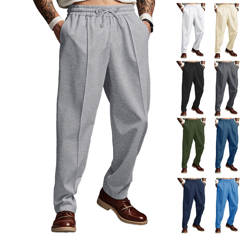 Men's Sporty Jogging Pants with Flexible Waistband and Side Pockets Skorter