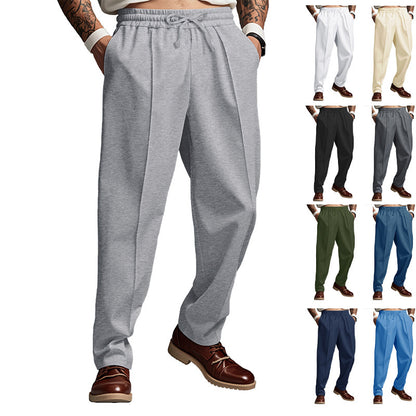 Men's Sporty Jogging Pants with Flexible Waistband and Side Pockets Skorter