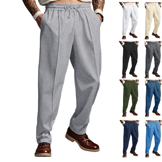 Men's Sporty Jogging Pants with Flexible Waistband and Side Pockets Skorter
