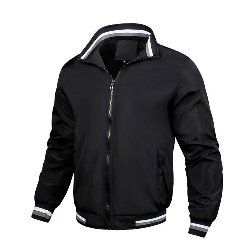 Men's sporty windbreaker with textured collar and breathable technology Skorter