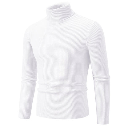 Men's turtleneck sweater made of fine rib knit Skorter 1758806066