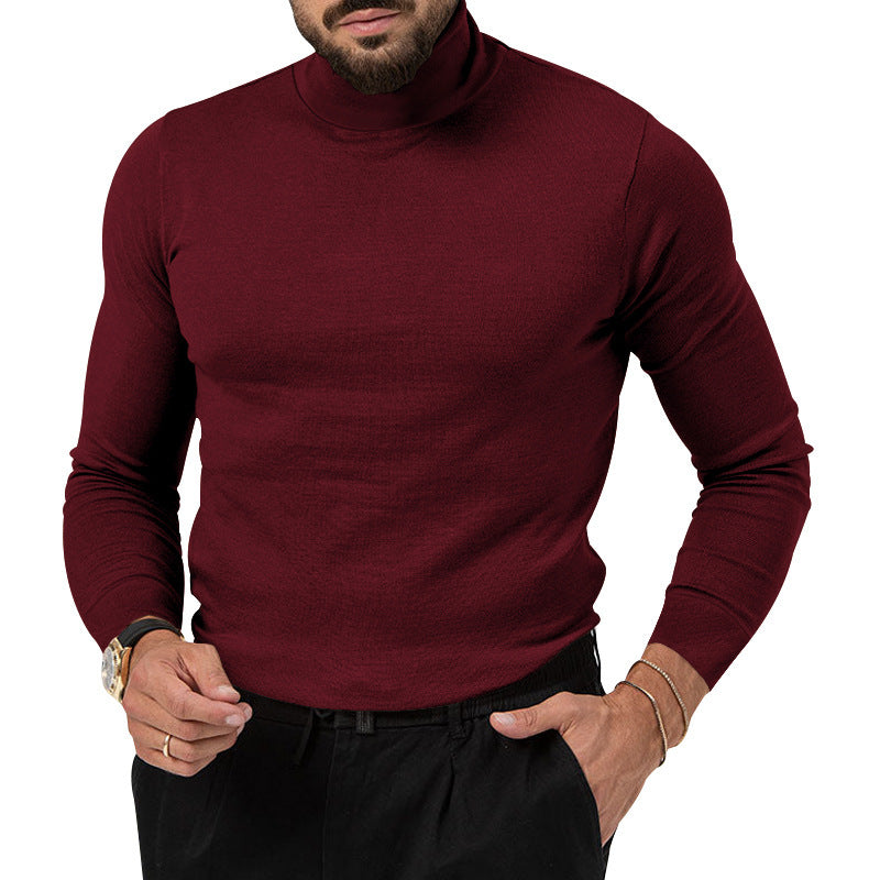 Men's elegant turtleneck sweater made of high-quality merino wool Skorter