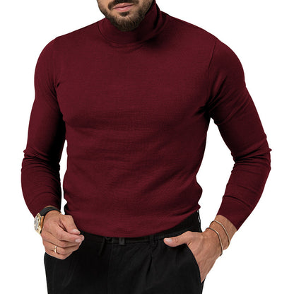 Men's elegant turtleneck sweater made of high-quality merino wool Skorter