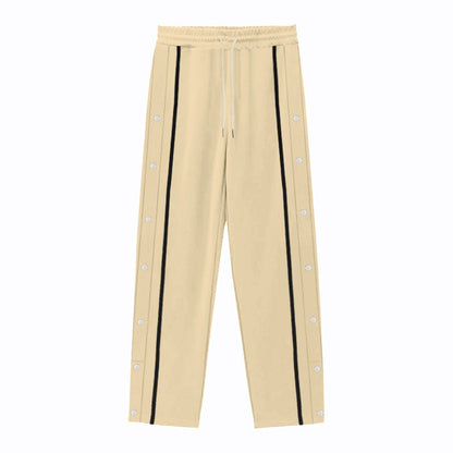 Men's sporty training pants with snap button details and breathable function Skorter