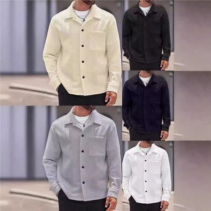 Men's textured leisure jacket Skorter