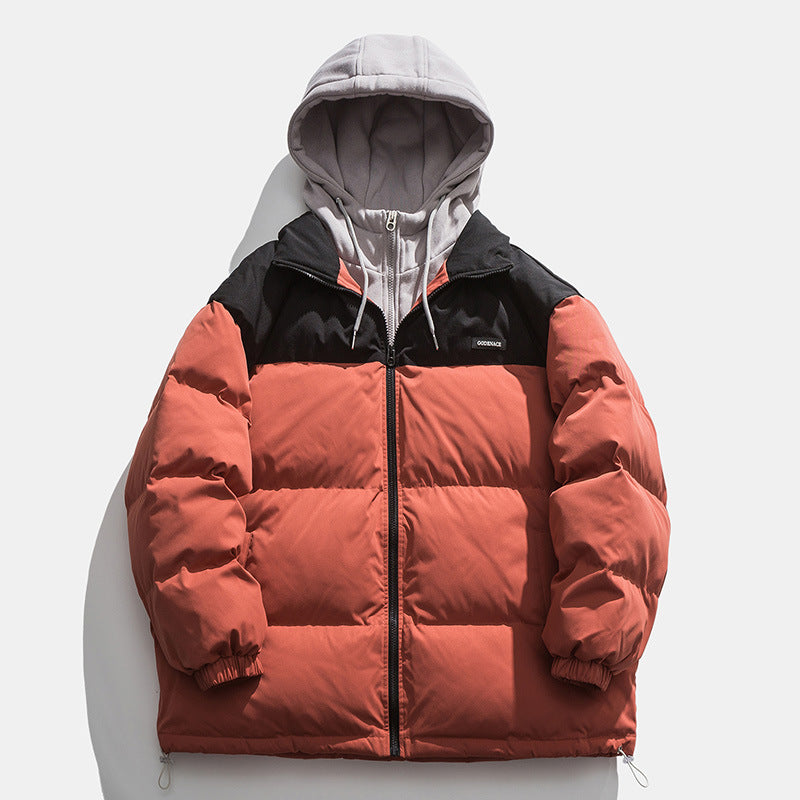 Men's winter jacket with detachable hood and heat-insulating lining Skorter