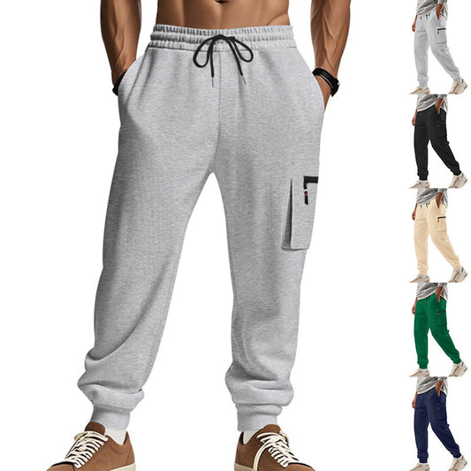 Men's sporty jogging trousers with practical side pockets and adjustable waistband Skorter