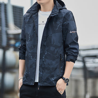 Men's Breathable Sports Jacket with Hood Skorter