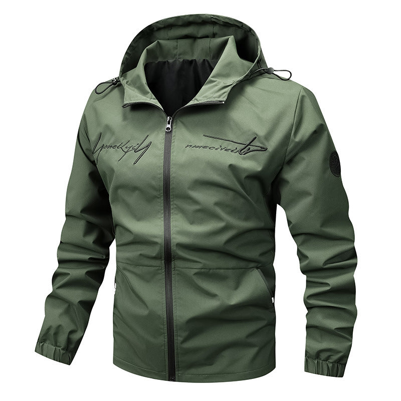 Men's waterproof lightweight jacket with innovative hood system Skorter