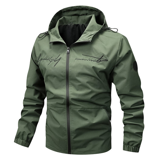 Men's waterproof lightweight jacket with innovative hood system Skorter