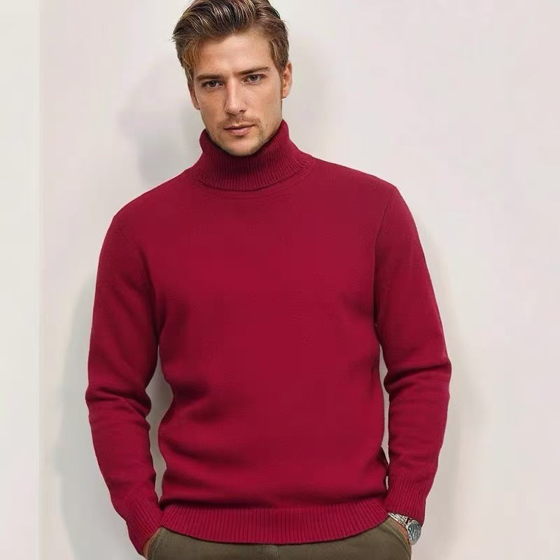 Men's turtleneck sweater made of fine knitting Skorter