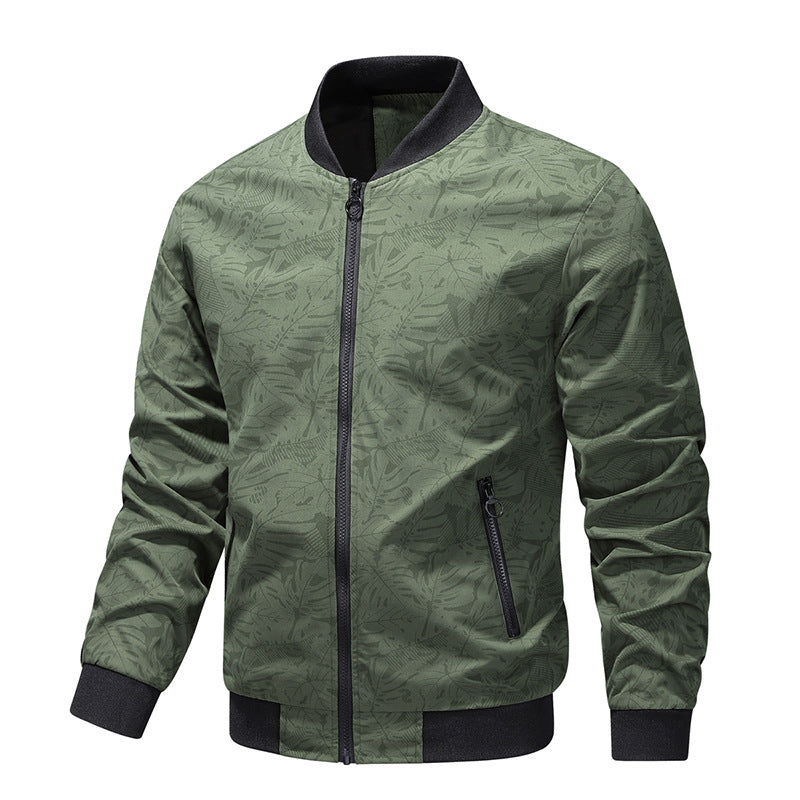 Men's stylish bomber jacket with graphic foil design Skorter