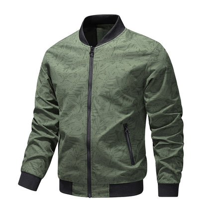Men's stylish bomber jacket with graphic foil design Skorter