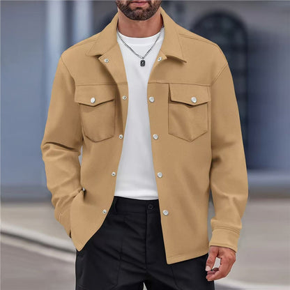 Men's versatile leisure jacket with modern pockets and button details Skorter