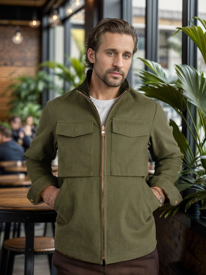 Men's stylish functional jacket in modern design with generous pockets Skorter
