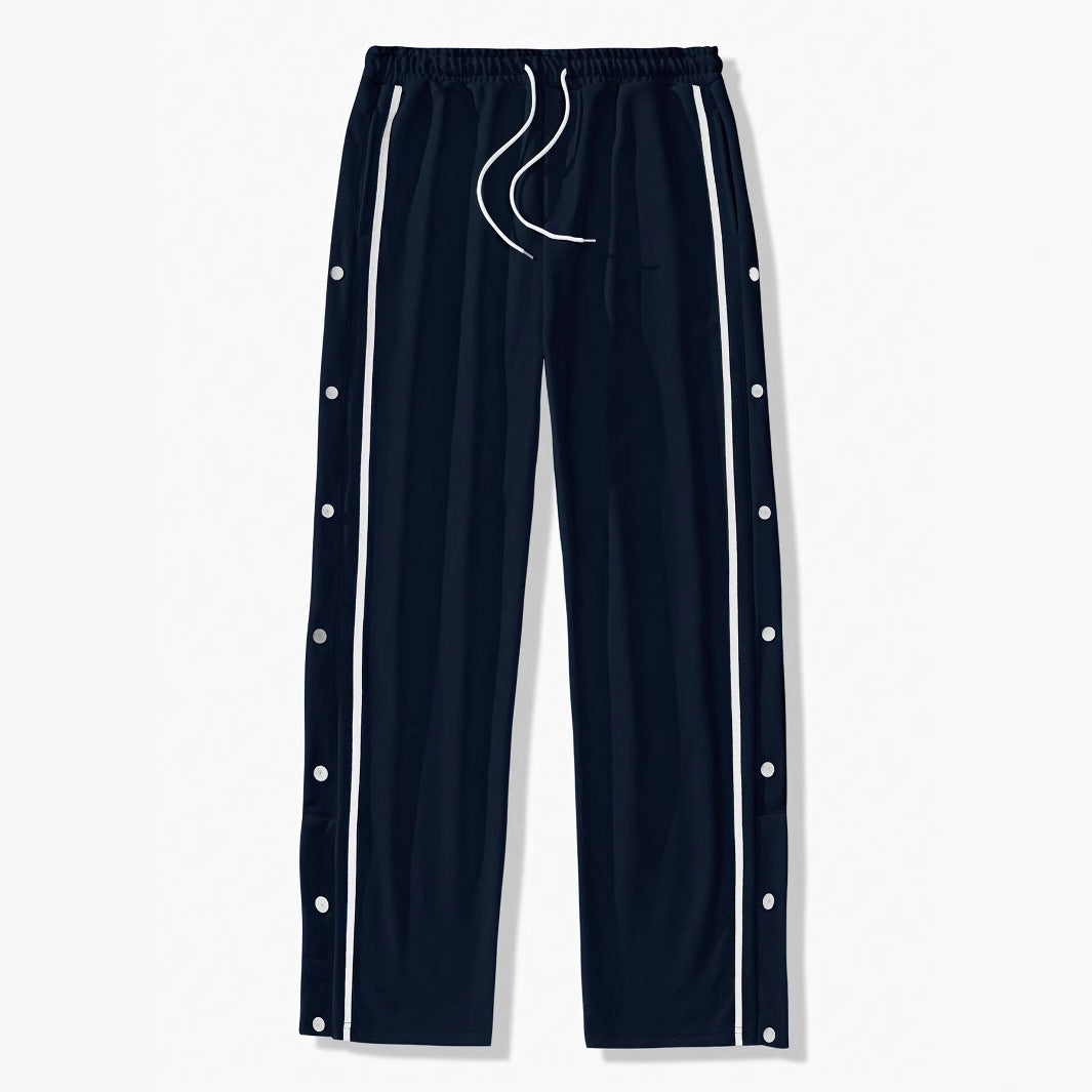 Men's sporty training pants with snap button closure Skorter