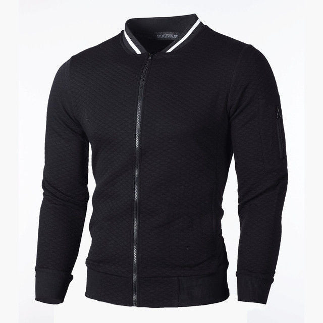 Men's sweatshirt jacket with high-quality structure and secure zip pocket Skorter