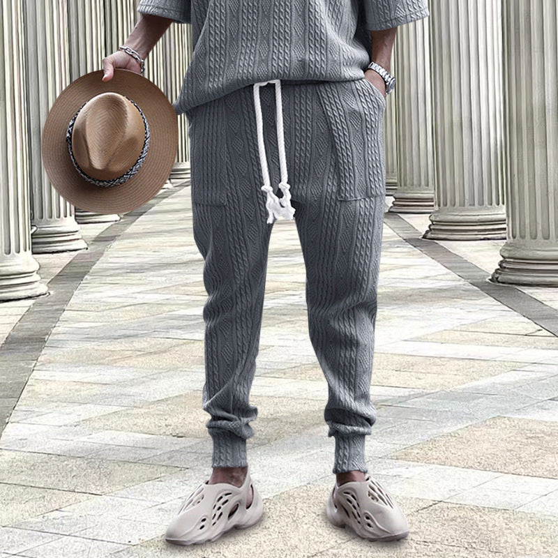 Men's urban leisure outfit with textured fabric quality Skorter