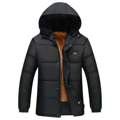 Men's stylish padded jacket with cozy inner lining and adjustable hood collar Skorter