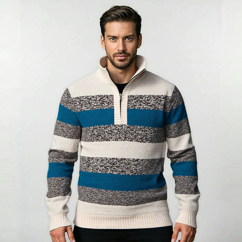 Men's sweater with high collar Skorter