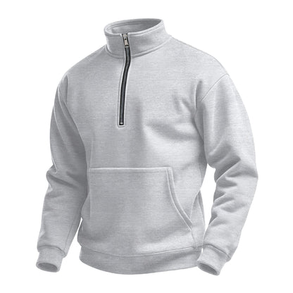 Men's fleece pullover with convertible collar Skorter